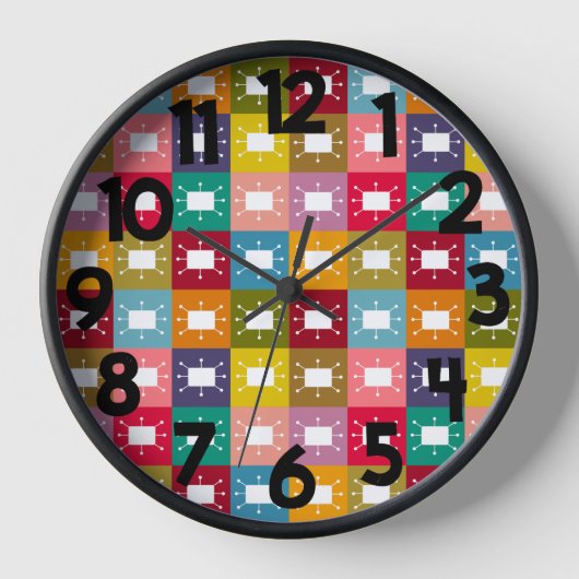 Horloge Rectangles atomiques (Recto)