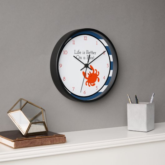 Horloge Red Crab (Bureau)