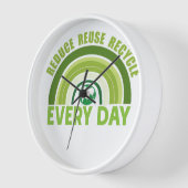 Horloge Réduire la réutilisation du recyclage (Angle)