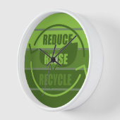 Horloge Réduire la réutilisation du recyclage (Angle)