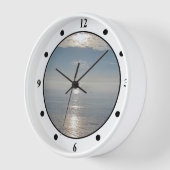Horloge - Réflexions du soleil sur l'océan (Angle)