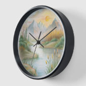 Horloge Réflexions tranquilles (Angle)