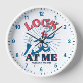 Horloge Regarde-Moi Chat Dans Le Casquette (Recto)