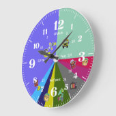 Horloge régulière après-midi pour enfants (Angle)