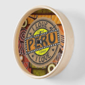 Horloge Reloj de pared Ilove Peru (Angle)