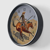 Horloge Remington : Le Cow-boy,  (Angle)