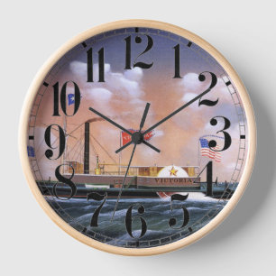 Horloge Remorqueur à vapeur Victoria 1859