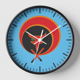Horloge Renard de vie - Rouge.