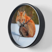 Horloge Renard Rouge En Neige | Yukon (Angle)