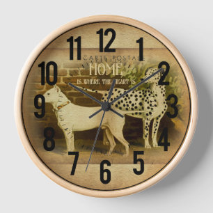Horloge Représentation élégante d'un animal de compagnie b