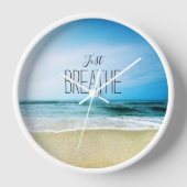 Horloge Respirez simplement à la plage (Recto)