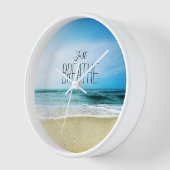Horloge Respirez sur la plage (Angle)
