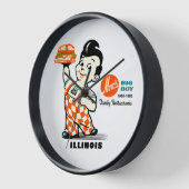 Horloge Restaurants Marc's Big Boy de l'Illinois (Angle)