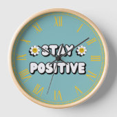 Horloge Restez Positif (Recto)