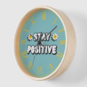 Horloge Restez Positif (Angle)