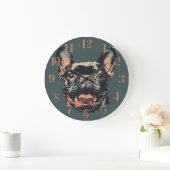 Horloge Rétro Bouledogue Français (Maison)