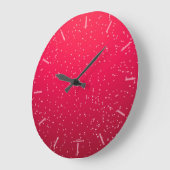 Horloge rétro Cherry Soda Bubbles (Angle)