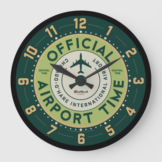 Horloge rétro de l'aéroport O'Hare (Recto)