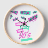 Horloge Rétro Design Nostalgie des Années 90 | Rétro 90s (Recto)