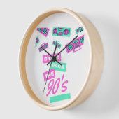 Horloge Rétro Design Nostalgie des Années 90 | Rétro 90s (Angle)