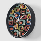 Horloge Retro Mid-Century Moderne Abstrait (Angle)