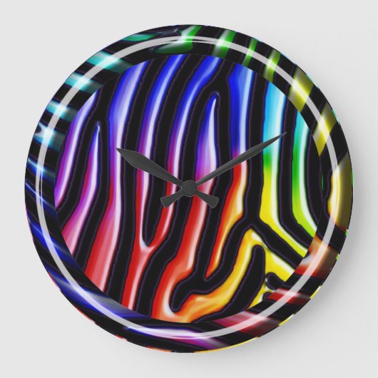 Horloge rétro Zebra 1 (Recto)
