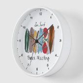 Horloge Réunion Zen Surf Board (Angle)