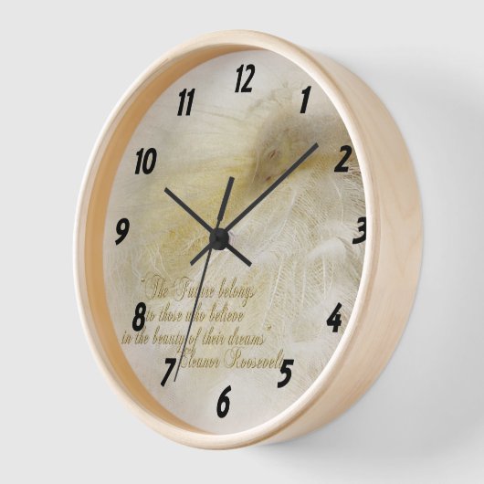 Horloge Rêver à l'horloge blanche (Angle)