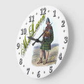 Horloge rêveuse écossaise de MacLaren de clan (Angle)