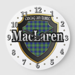 Horloge rêveuse écossaise de tartan de MacLaren 
