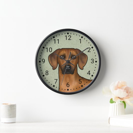 Horloge Rhodesian Ridgeback Brown Africain Lion Chien Head (Maison)