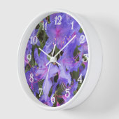 Horloge Rhododendron pourpre fleurit (Angle)