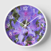 Horloge Rhododendron pourpre fleurit (Recto)
