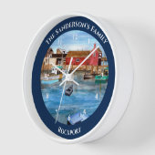 Horloge Rockport Harbour Massachusetts Nouvelle-Angleterre (Angle)