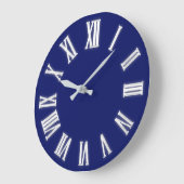 Horloge romaine Silver Grey Blue Navy (Angle)