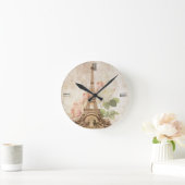 Horloge romantique Vintage Paris Rose (Maison)