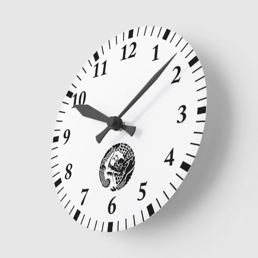 HORLOGE RONDE 日蓮宗龍の丸 ラウンド壁時計 (Angle)
