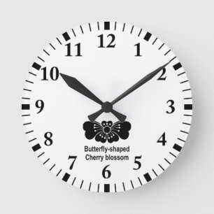 HORLOGE RONDE 桜 蝶 胡