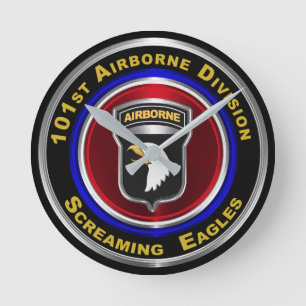 Horloge Ronde 101e division aéroportée Screaming Eagles