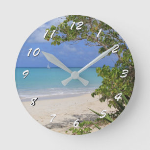 Horloge Ronde 12 Nombre de choix pour choisir-Antigua Beach-Horl