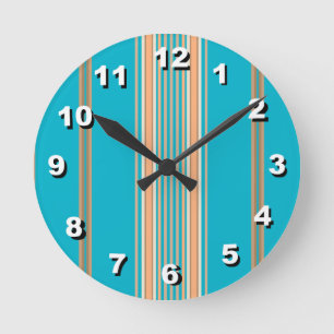 Horloge Ronde 12 Nombre de choix pour choisir l'horloge à rayure