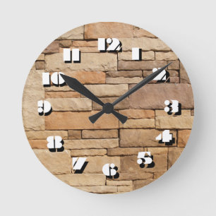 Horloge Ronde 12 Nombre de choix pour choisir l'horloge en pierr