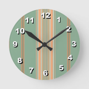 Horloge Ronde 12 Nombre de choix pour choisir l'horloge rayée ve