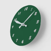Horloge Ronde 12 Number choices to choose from evergreen clock (Angle)