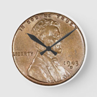 Horloge Ronde 1943 Lincoln Head Copper Penny
