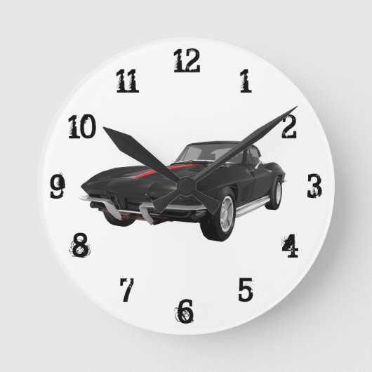 Horloge Ronde 1967 Corvette: Wall Clock (Recto)