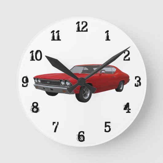 Horloge Ronde 1968 Chevelle SS : Wall Clock (Recto)