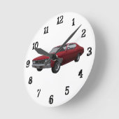 Horloge Ronde 1969 Chevelle SS : Wall Clock (Angle)