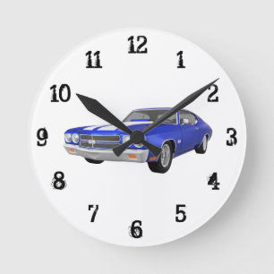 Horloge Ronde 1970 Chevelle SS : Wall Clock