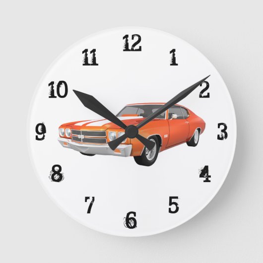 Horloge Ronde 1970 Chevelle SS: Wall Clock (Recto)